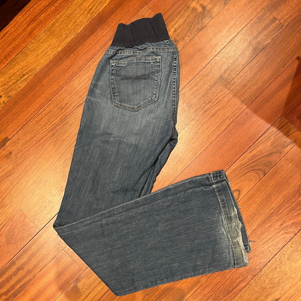 Four Pairs Maternity Jeans 27 Long (Gap Size 4 Long)